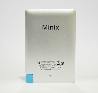 minix s1-2500 powerbank 2500mah power bank  (white)